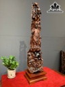 Tượng Phật Bà Quan Âm Gỗ Cẩm Cao 92 Ngang 22 Sâu 20 (cm)