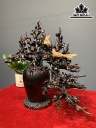 Bình Hoa Mai Gỗ Trắc Cao 45 Ngang 42 Sâu 30 (cm)