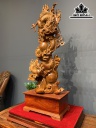 Tượng Rồng ( Nhất Long) Gỗ Hương Cao 126 Ngang 46 Sâu 29 (cm)