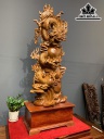 Tượng Rồng ( Nhất Long) Gỗ Hương Cao 126 Ngang 46 Sâu 29 (cm)