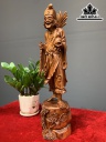 Tượng Tế Công Gỗ Sưa Cao 45 Ngang 12 Sâu 12 (cm)
