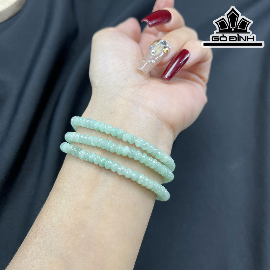 Chuỗi Đá Bạch Ngọc Đường Kính Hạt 5 (mm) 5cts