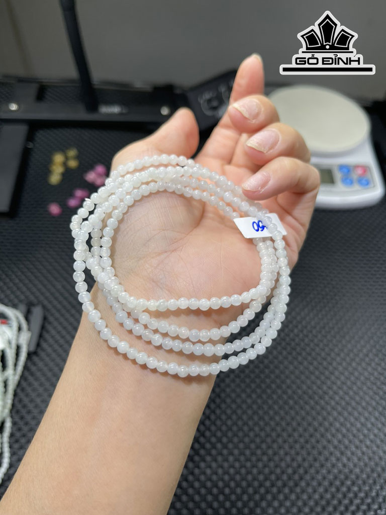 Chuỗi Đá Cẩm Thạch Đường Kính Hạt 4 (mm) 4cts