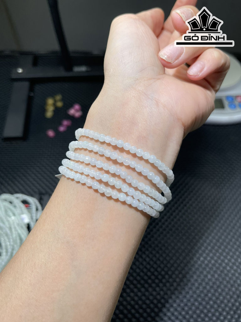 Chuỗi Đá Cẩm Thạch Đường Kính Hạt 4 (mm) 4cts
