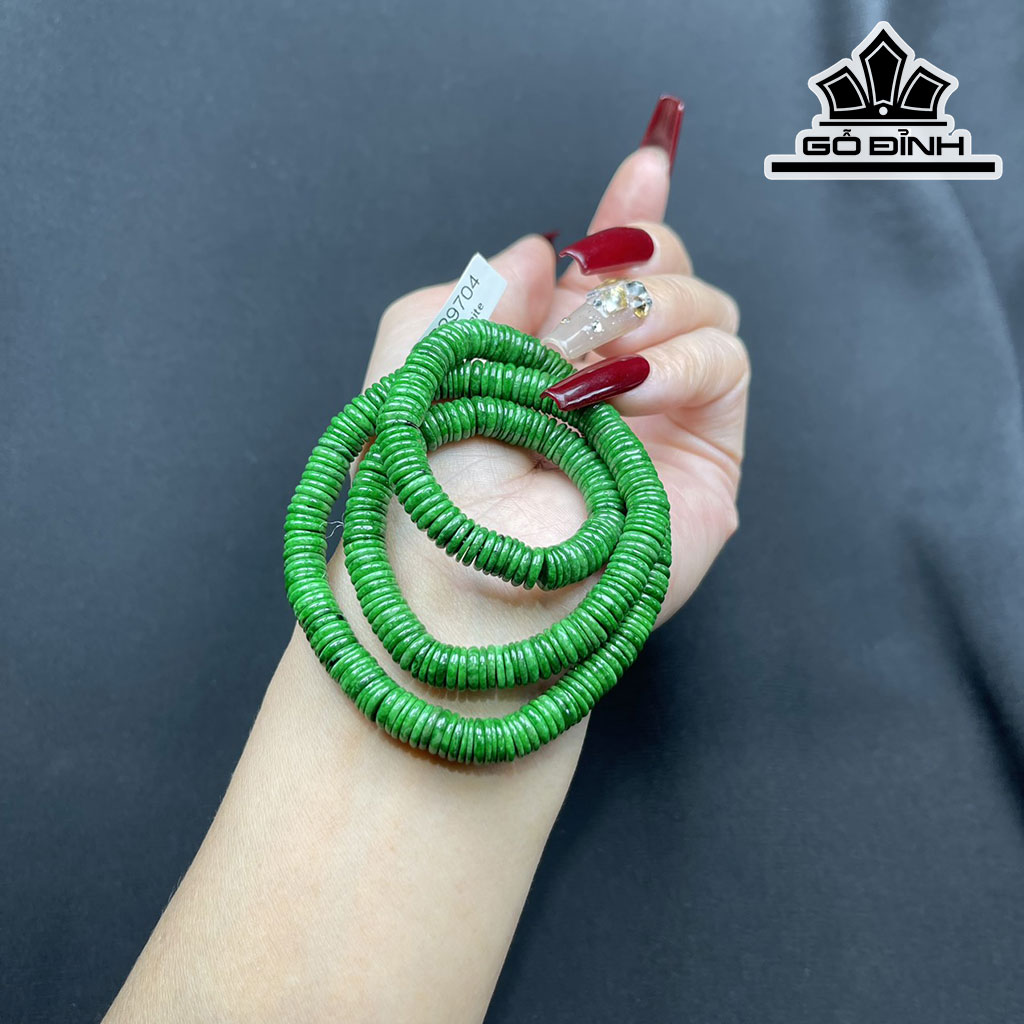 Chuỗi Đá Cẩm Thạch Sơn Thủy Đường Kính Hạt 7 (mm) 7cts