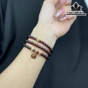 Chuỗi Đá Garnet Bi Vàng