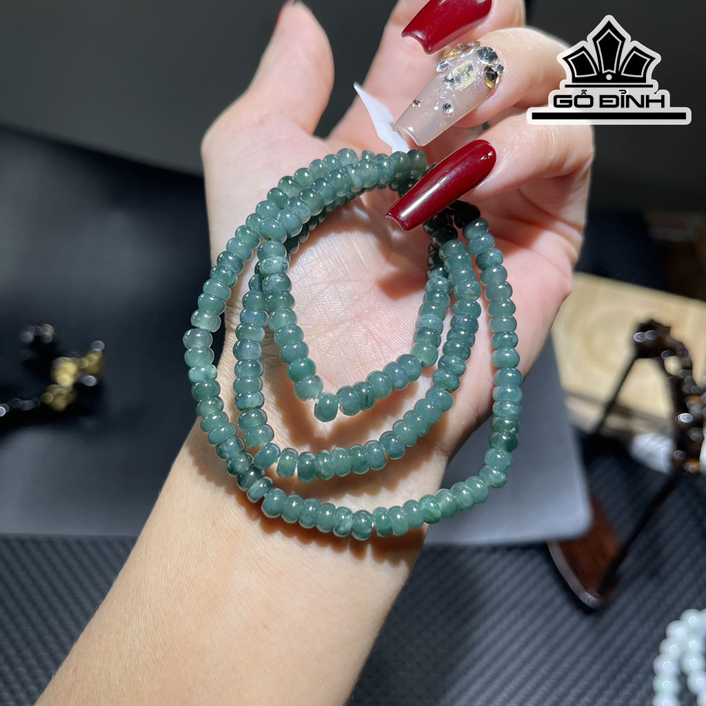 Chuỗi Đá Ngọc Lam (Turquoise) Đường Kính Hạt 5,3 (mm) 5,3cts