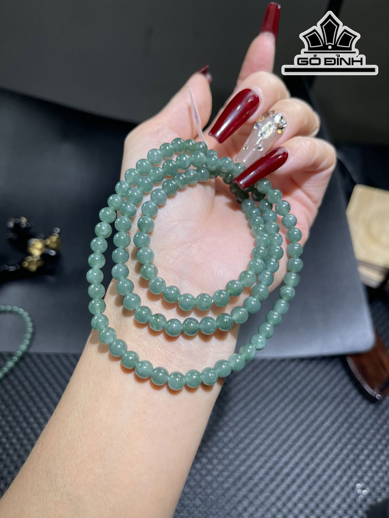 Chuỗi Đá Ngọc Lam (Turquoise) Đường Kính Hạt 5,8 (mm) 5,8cts