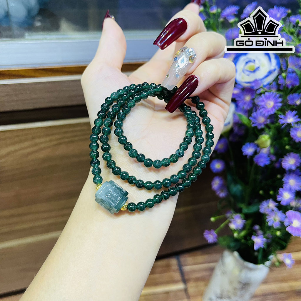Chuỗi Đá Ngọc Lam (Turquoise) Lu Lục Tự