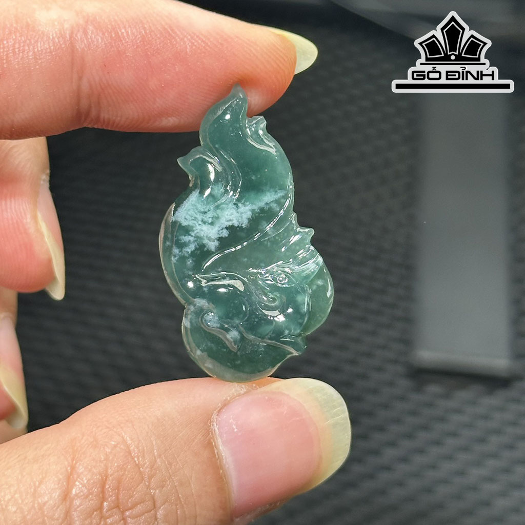 Mặt Dây Chuyền Hồ Ly Đá Ngọc Lam (Turquoise)