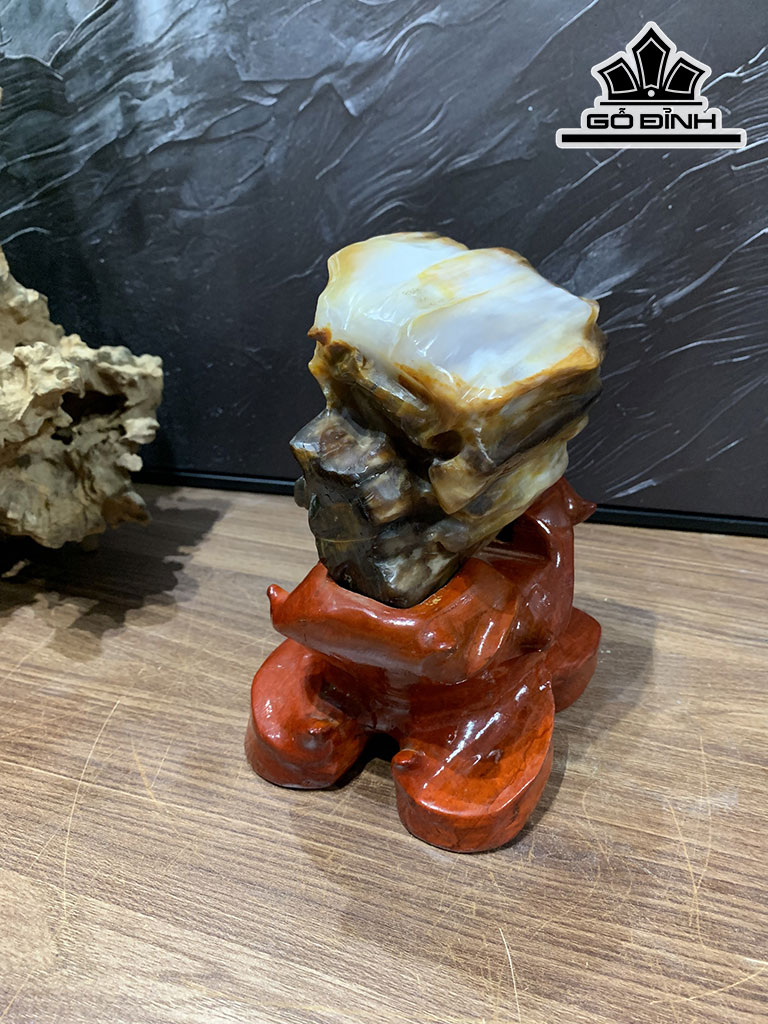 Tác Phẩm Gỗ Hóa Thạch Cao 21 Ngang 16 Sâu 13 (cm) 3,13kg