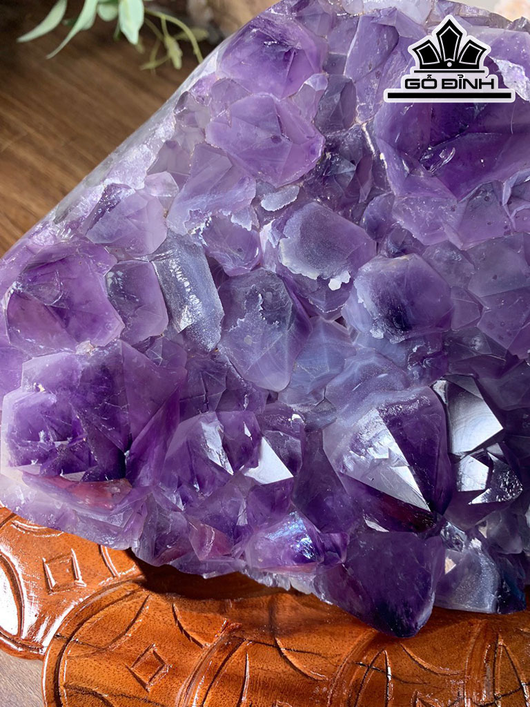 Tinh Thể Đá Thạch Anh Tím Cao 19 Ngang 29 (cm) 7,88kg