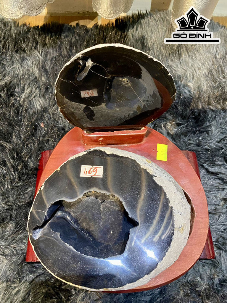 Bát Tụ Bảo Đá Mã Não Cao 16 Ngang 14 (cm) 1,71kg