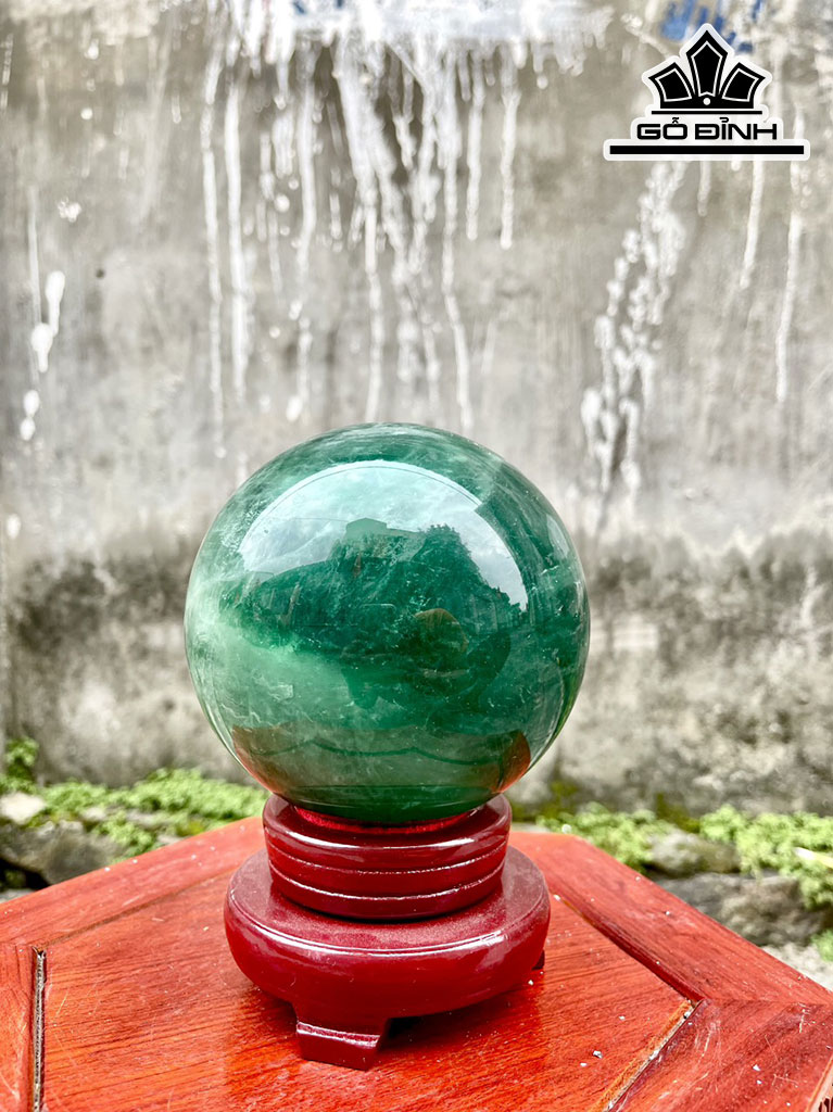 Bi Cầu Đá Flourite Đường Kính Hạt 12 (cm) 2,36kg