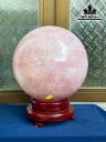 Bi Cầu Đá Thạch Anh Hồng Đường Kính Hạt 22 (cm) 13,21kg