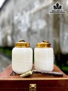 Hũ Trà Đá Onyx Trắng
