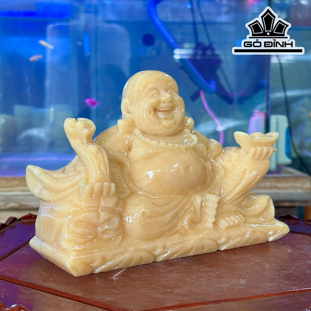 Tượng Di Lặc Đá Ngọc Hoàng Long Cao 20 (cm)