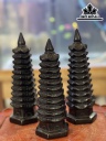 Tháp Văn Xương Đá Onyx Đen Cao 20 (cm)