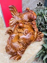 Tam Ngư Quần Hội Gỗ Hương Cao 35 Ngang 55 Sâu 38 (cm)