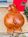 Tượng Heo Gỗ Ngọc Am Cao 32 Ngang 50 Sâu 25 (cm)