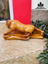 Tượng Hổ Phong Thủy Gỗ Hương Cao 25 Ngang 56 Sâu 22 (cm)