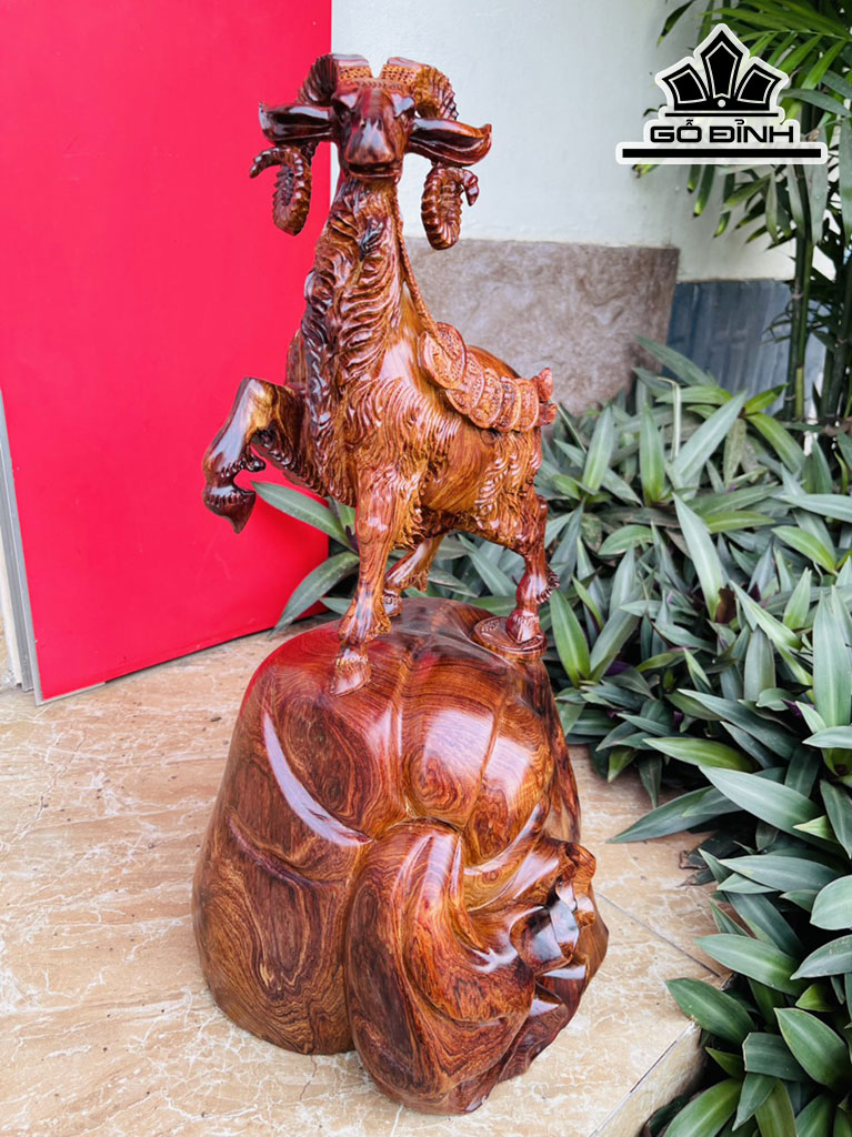 Tượng Nhất Dương Gỗ Cẩm Cao 50 Ngang 26 Sâu 22 (cm)