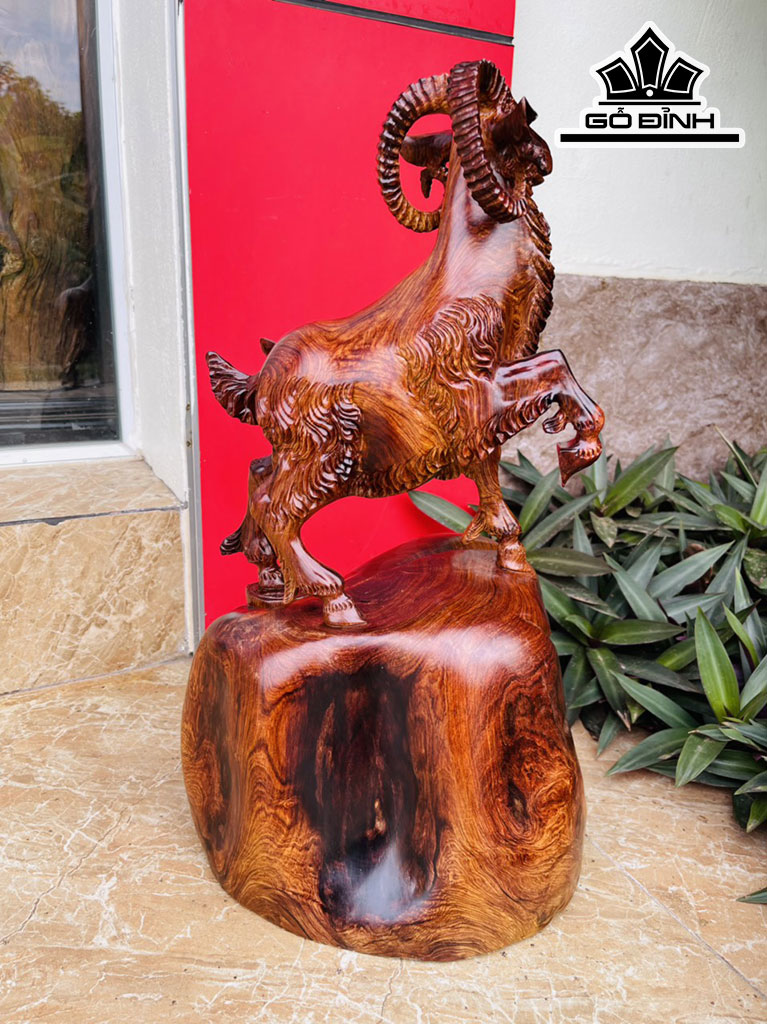 Tượng Nhất Dương Gỗ Cẩm Cao 50 Ngang 26 Sâu 22 (cm)