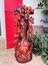 Tượng Phật Bà Quan Âm Gỗ Trắc Cao 62 Ngang 25 Sâu 20 (cm)