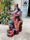 Tượng Quan Công Đọc Sách Gỗ Trắc Cao 50 Ngang 28 Sâu 23 (cm)