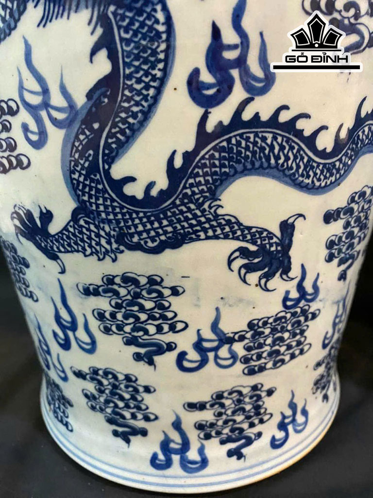 Cặp Chóe Rồng Gốm Giang Tây