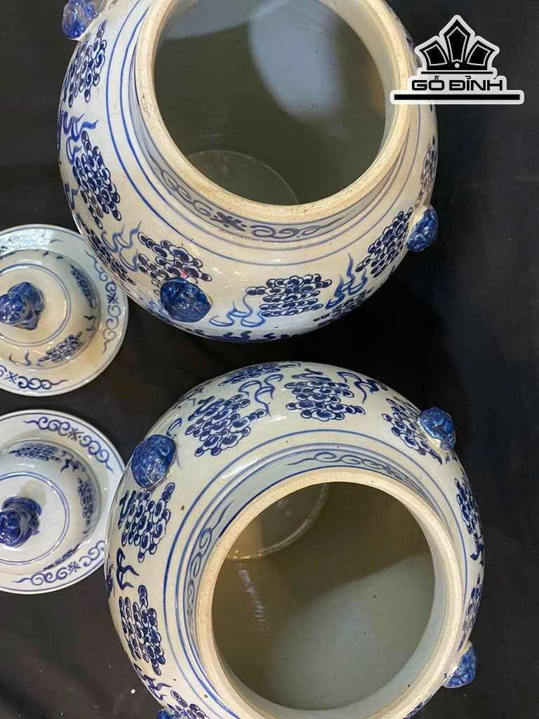 Cặp Chóe Rồng Gốm Giang Tây