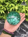 Bi Cầu Đá Khổng Tước Malachite Đường Kính Hạt 7,9 (cm) 7,9cts 0,85kg