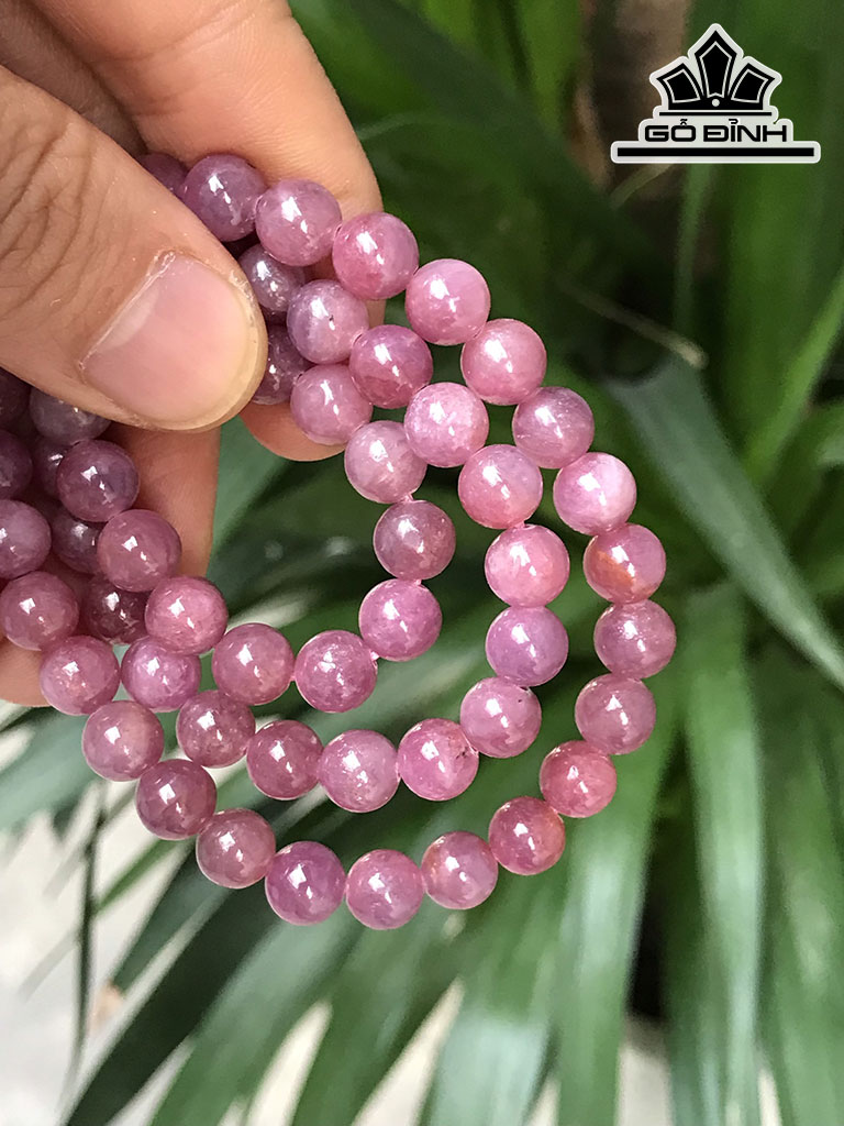 Chuỗi Đá Ruby Đường Kính Hạt 7,5 (cm) 44,68g