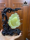 Tác Phẩm Niên Niên Hữu Dư Đá Serpentine Cao 22 (cm)