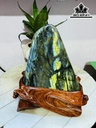 Tác Phẩm Đá Xà Cừ (Labradorite) Cao 23 Ngang 16 (cm) 3,4kg