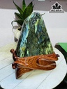 Tác Phẩm Đá Xà Cừ (Labradorite) Cao 23 Ngang 16 (cm) 3,4kg