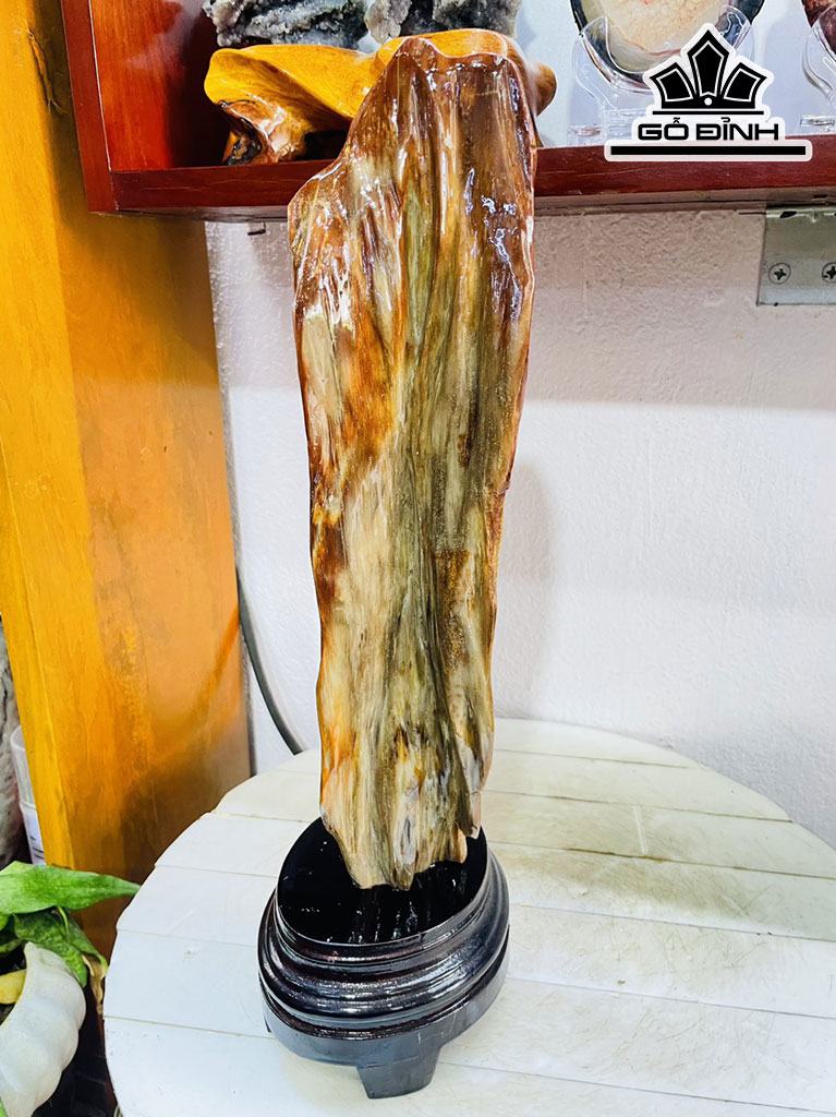 Tác Phẩm Gỗ Hóa Thạch Cao 39 Ngang 10 (cm) 3,2kg