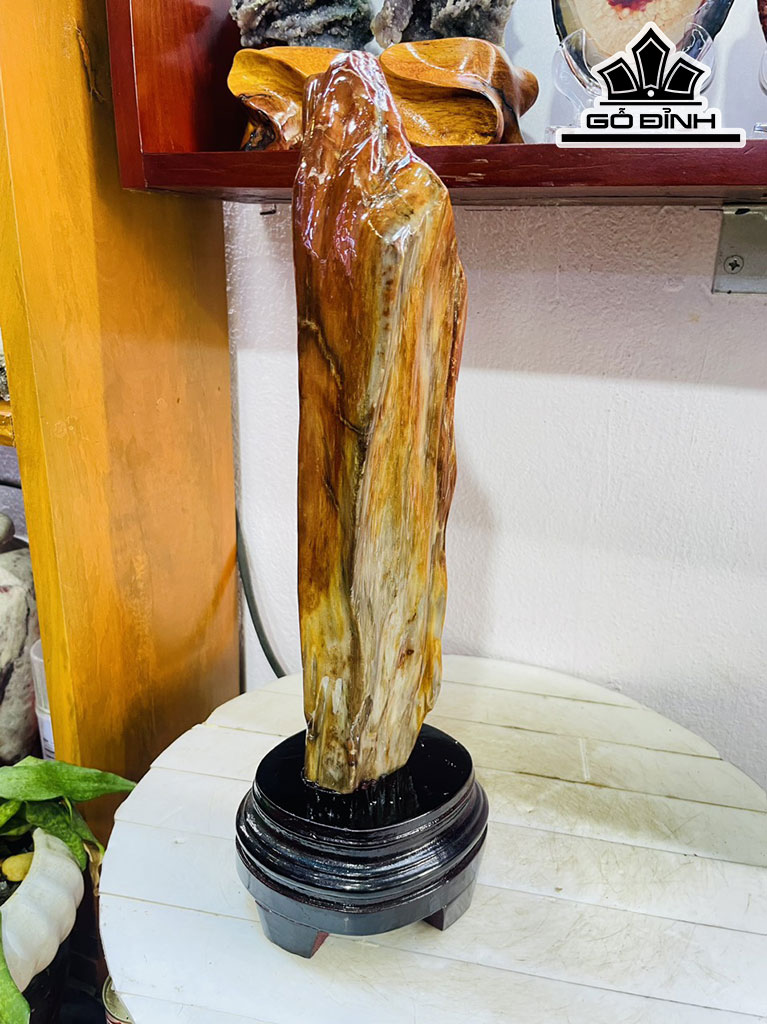 Tác Phẩm Gỗ Hóa Thạch Cao 39 Ngang 10 (cm) 3,2kg