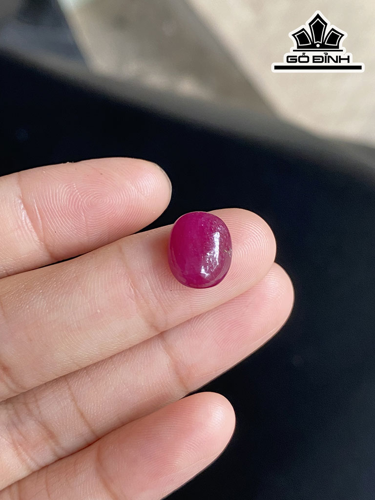 Viên Đá Ruby Đỏ Hồng Lục Yên 4,75cts