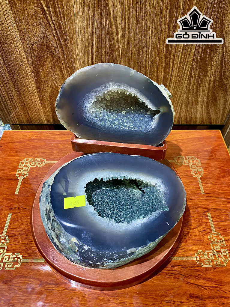 Bát Tụ Bảo Đá Mã Não Cao 15 Ngang 16 (cm) 2,35kg