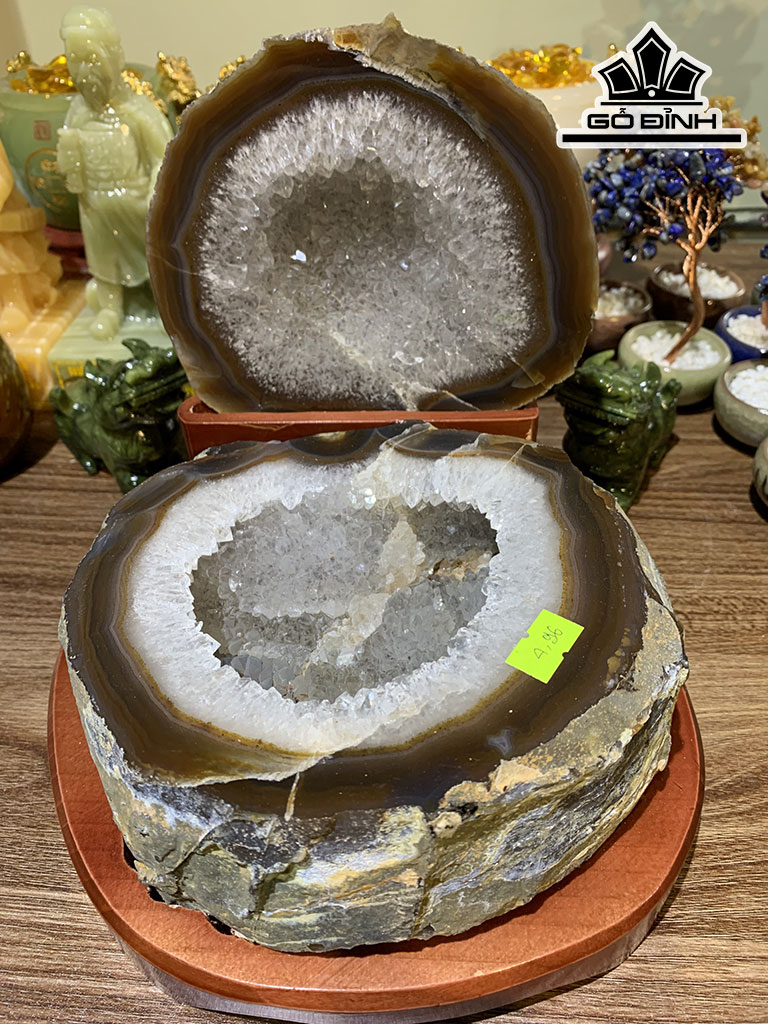 Bát Tụ Bảo Đá Mã Não Cao 15 Ngang 18 (cm) 4,96kg