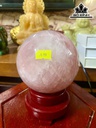 Bi Cầu Đá Thạch Anh Hồng Đường Kính Hạt 11 (cm) 1,98kg
