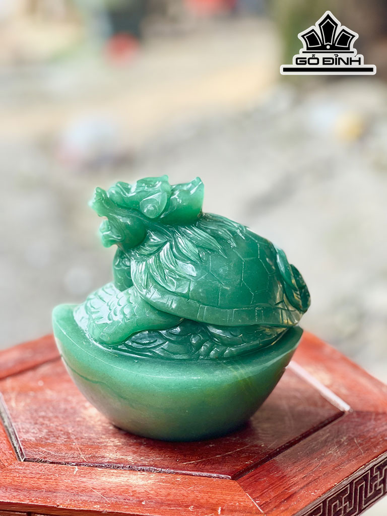 Long Quy Đá Thạch Anh Xanh Cao 11 Ngang 12 (cm) 2kg