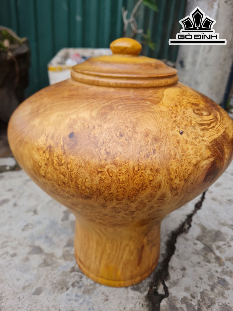Bình Phú Quý Gỗ Nu Hương Cao 32 Đường Kính 28 (cm)