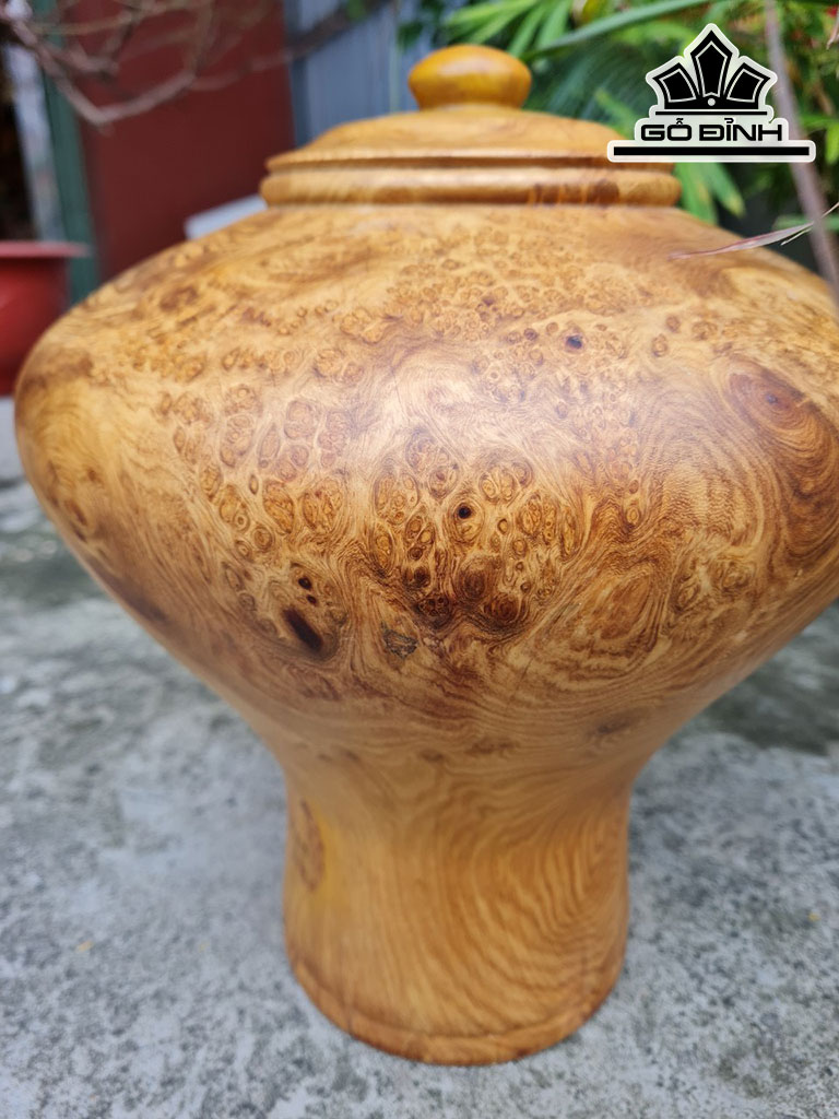 Bình Phú Quý Gỗ Nu Hương Cao 32 Đường Kính 28 (cm)