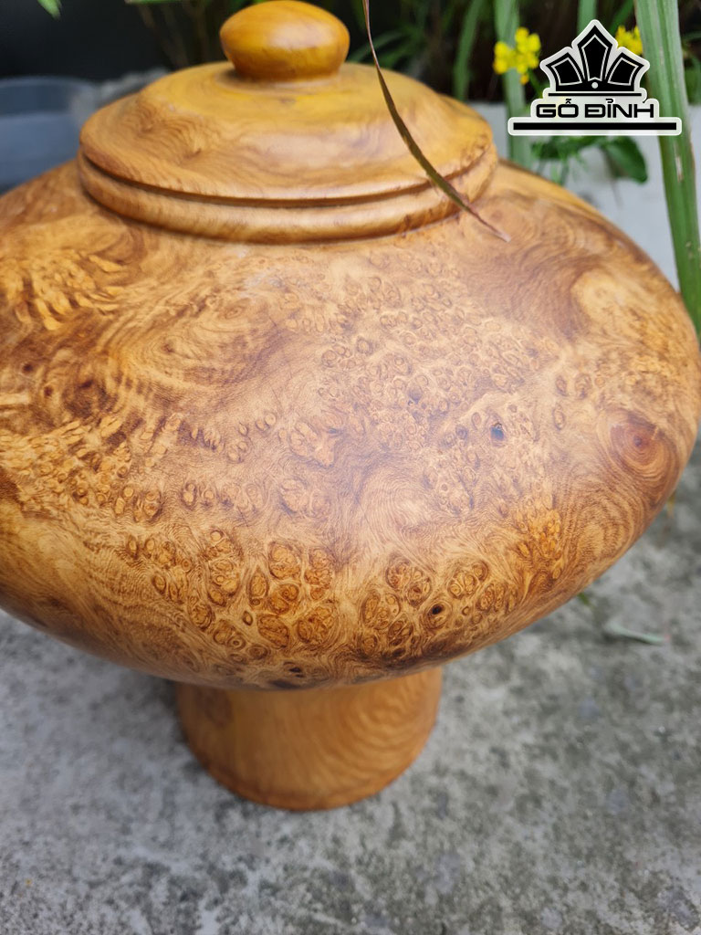Bình Phú Quý Gỗ Nu Hương Cao 32 Đường Kính 28 (cm)