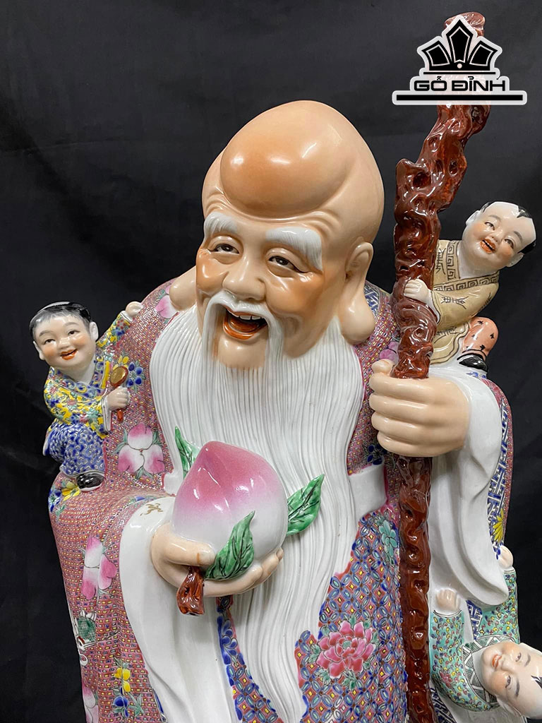 Cụ Thọ Ngũ Phúc Gốm Giang Tây