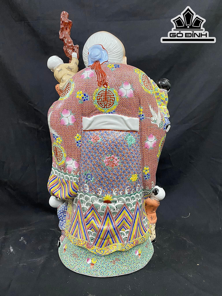 Cụ Thọ Ngũ Phúc Gốm Giang Tây