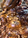 Tượng Phật Di Lặc Ngũ Phúc Gỗ Hương Cao 128 Ngang 95 Sâu 62 (cm)