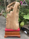 Tượng Phật Di Lặc Tam Phúc Gỗ Ngọc Am Cao 88 Ngang 46 Sâu 27 (cm)